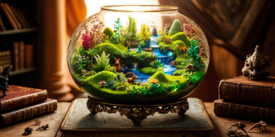 Microcosm Wonders: Life-Simulation in an Enchanted Miniature Universe